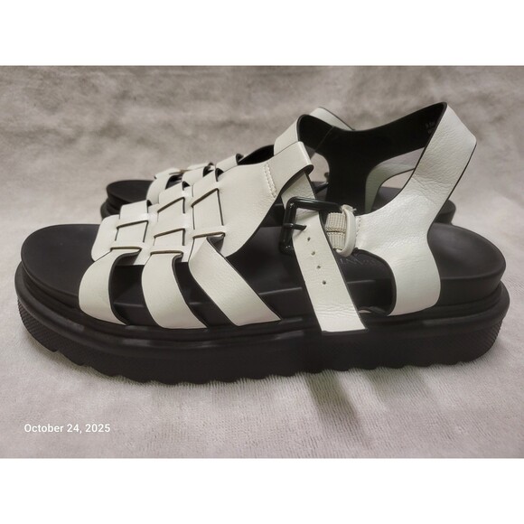 Lane Bryant Shoes - Lane Bryant Ascena Womens 9.5W  White Black Platform Comfort Open Toe Sandals